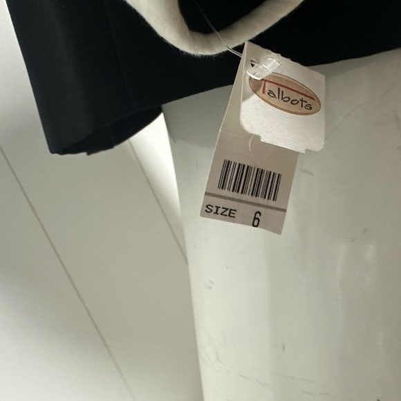 NEW Talbots Blazer Sz 6 Collared Black Suit Tailored Career Classic Preppy - Picture 13 of 13